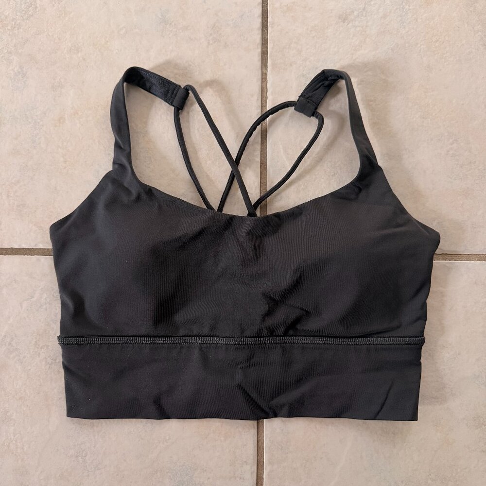 Melanite Lululemon Free To Be Bra Long Line
